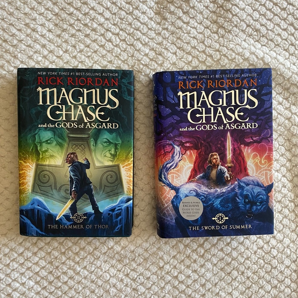 Magnus Chase series Books by Rick Riordan